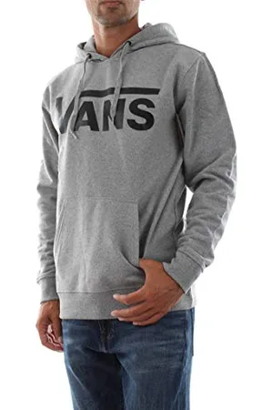 Vans Mn Classic Po Felpa con Cappuccio II, (Cement Heatherblack Ady), S Uomo