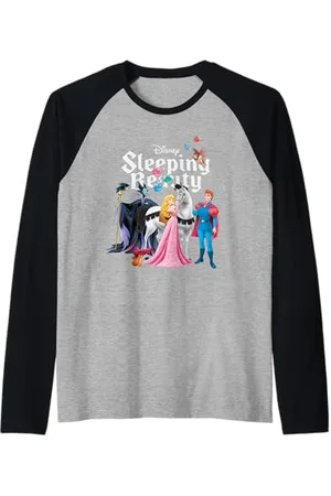 Disney Sleeping Beauty Characters Maglia con Maniche Raglan