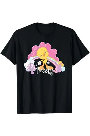 LOONEY TUNES Tweety Rainbow And Clouds Maglietta