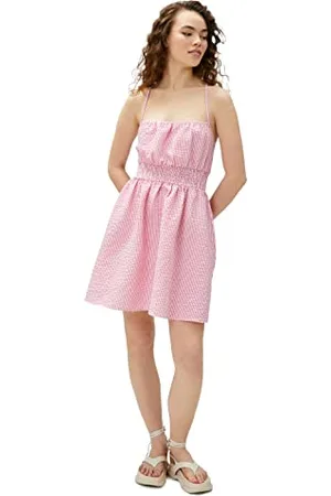 Koton Voluminous Gimped Strappy Mini Dress, (05m), 46 Donna