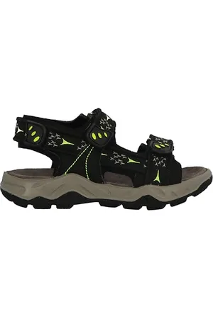 Lurchi 74L8193010, Sandali, Black-Lime, 33 EU Larga