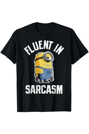Minions Minions Fluent In Sarcasm Maglietta