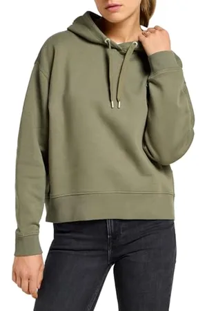 Lee Logo Felpa con Cappuccio, , M Donna