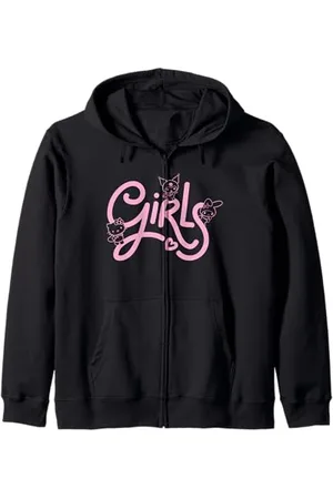 Sanrio Hello Kitty My Melody Kuromi Kawaii Girl Power Felpa con Cappuccio