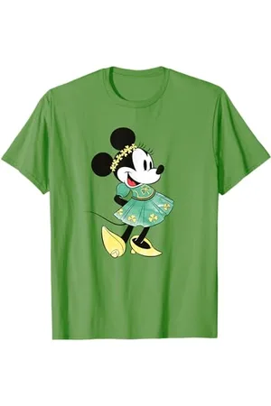 Disney Minnie Mouse Shamrock Dress San Patrizio Maglietta
