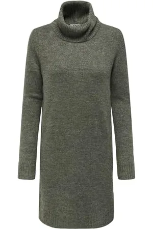 JDY Elanor L/S Cowlneck Dress Knt Noos Abito Lavorato a Magli, , XS Donna