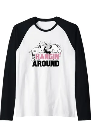 Peanuts Snoopy ´Just hanging around` Maglia con Maniche Raglan