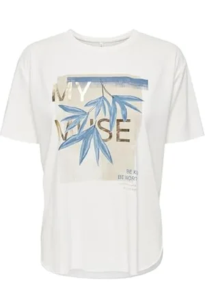 ONLY Onlfree Life S/S Print Top Box Jrs T-Shirt, , XL Donna