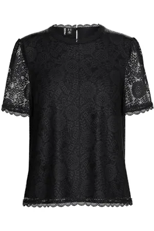 Pieces® Pcolline SS Lace Top Noos BC T-Shirt, , M Donna