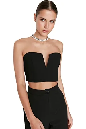 Trendyol TPRSS22BS0065 Bustier, Nero/Puro Piacere, 38 da Donna