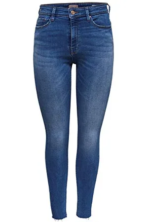 ONLY Onlpaola Hw Sk Dnm Jeans Azg0007 Noos, Jeans Skinny, Donna, (Medium Blue Denim), 25W / 32L