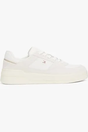 Tommy Hilfiger Donna Sneakers Court Essential Basket Profilo Basso, Bianco (Ecru), 39 EU