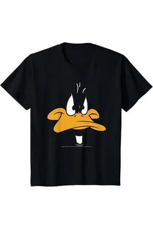 LOONEY TUNES Bambino Daffy Duck Big Face Camiseta Maglietta