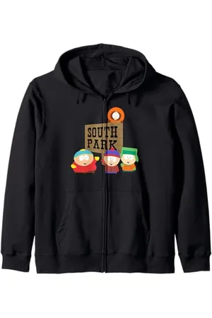 South Park Gang con cartello Felpa con Cappuccio