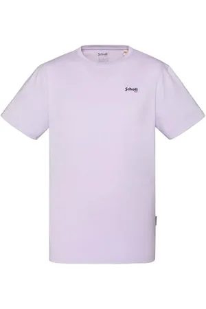 Schott NYC Tscasual T-Shirt, Viola, L Uomo