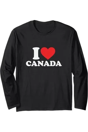 CANADIAN Amo il Canada Maglia a Manica