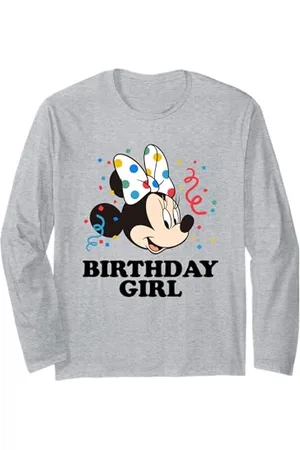 Disney T-shirt Minnie Mouse per compleanno per bambina Maglia a Manica