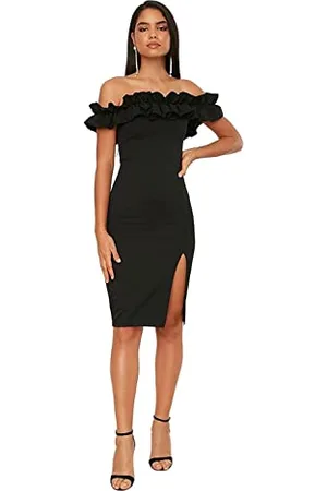 Trendyol Abito Midi Aderente Vestito, , 70 Donna