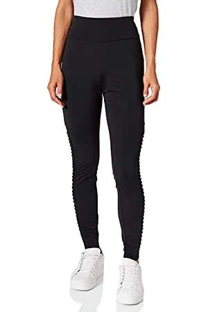 Urban classics Ladies Highwaist Biker Tech Mesh Leggings, , L Donna