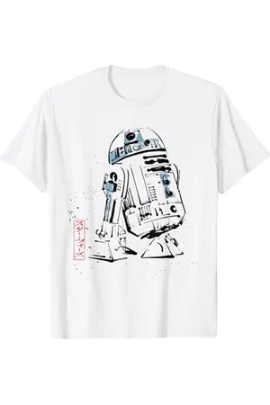 STAR WARS R2-D2 Japan Sumi-e Ink Wash Painting Style Maglietta