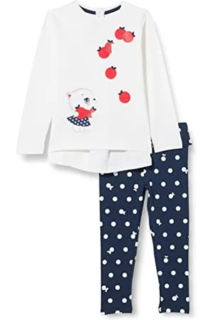 chicco Set 2 Pezzi: T-shirt Maniche Lunghe e Leggings per Bimba, Bimba 0-24, 9 mesi, (580)