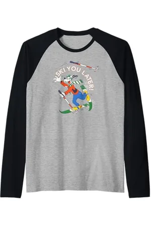 Disney Sport invernali Goofy Sci retrò Ski You Later Maglia con Maniche Raglan