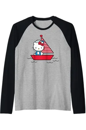 Hello Kitty Sailor Maglia con Maniche Raglan