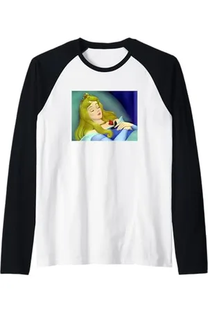 Disney Sleeping Beauty Aurora Sleeping Maglia con Maniche Raglan