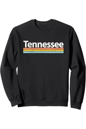 Graphic Club Inc. Tennessee TN - Vintage / Worn Design - Retro Stripes Classic Felpa