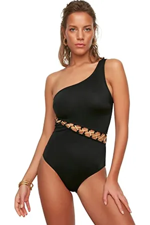Trendyol Costume da Bagno a Spalla Singola Dettagliato Intero, , 40 Donna