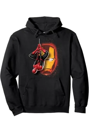 Marvel Maglietta Spider-Man: Far From Home Iron Man Graffiti Felpa con Cappuccio
