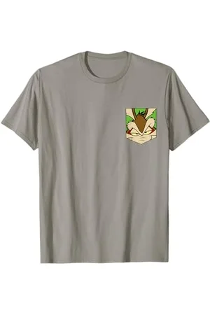 LOONEY TUNES Wile E Coyote Face Faux Pocket Maglietta