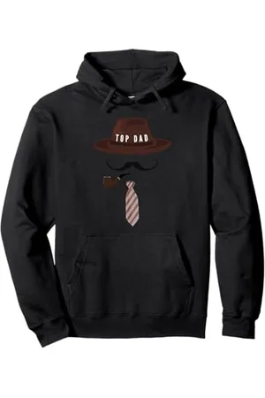 Two Suns Clothing Retro Vintage Top Dad Birthday Festa del Papà Felpa con Cappuccio