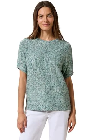 CECIL B303228 Maglione a Maniche Corte Mouliné, , M Donna