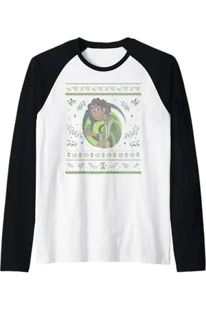 Disney Maglione natalizio Encanto Bruno Madrigal Ugly Maglia con Maniche Raglan