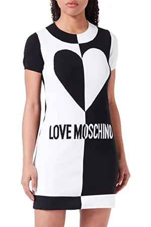 Moschino Short-Sleeved Tube Dress, , 46 Donna