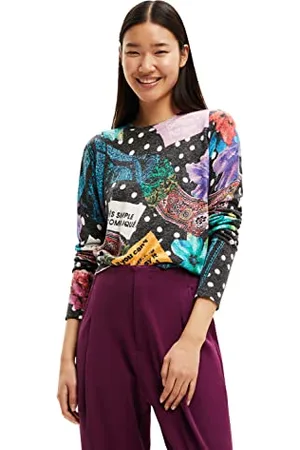 Desigual JERS_Spice 2000 Black Maglione, , S Donna