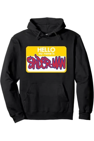 Marvel Targhetta con nome Spider-Man Into the Spider-Verse Felpa con Cappuccio