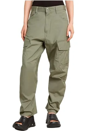 G-Star RAW Cargo Cord 3D Boyfriend Hose Pantaloni, (Shamrock D23221-9706-2199), 24 W Donna