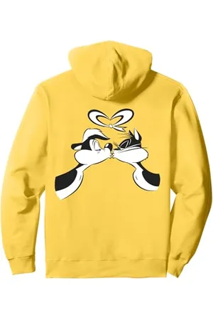 LOONEY TUNES Pepe Le Pew San Valentino Bacio Felpa con Cappuccio