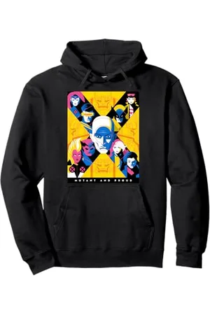 Marvel X-Men Super Heroes Illustrazione Mutant and Proud Felpa con Cappuccio