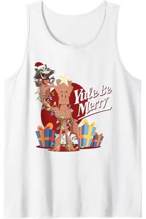 Marvel Groot e Rocket Yule vi auguro buone vacanze Canotta