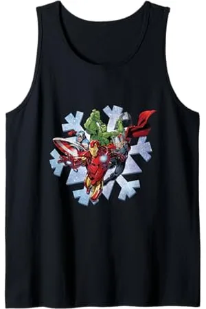 Marvel Maglietta Avengers Hulk Iron Man Thor Captain America Canotta