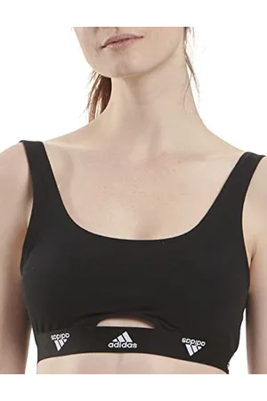 adidas Scoop Bralette Bustino, Nero, L Donna