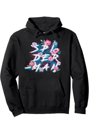 Marvel Spider-Man Stampa floreale Felpa con Cappuccio