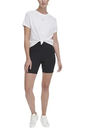 DKNY Maglietta con Logo a Bolle Metall T-Shirt, , L Donna