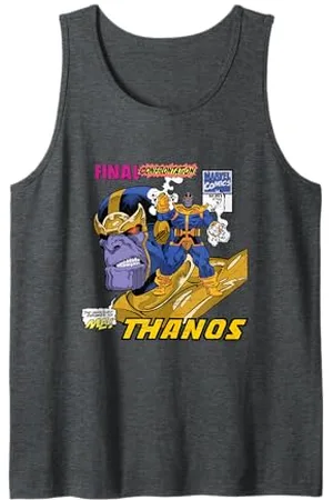 Marvel Comics Thanos Confronto finale Retro Art Canotta