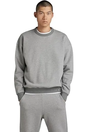 G-Star Uomo Unisex Essential Loose Sweater, (medium grey htr D22995-D395-8073), S