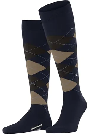 Burlington Edinburgh M Kh lana al ginocchio fantasia 1 paio, Calzini lunghi Uomo, , 40-46