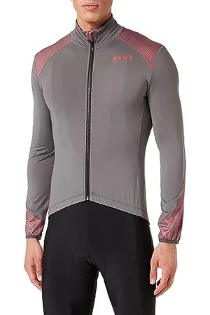 Briko Wintertide Jersey Maglia Lunga, Grey Metal-Red, M Unisex-Adulto